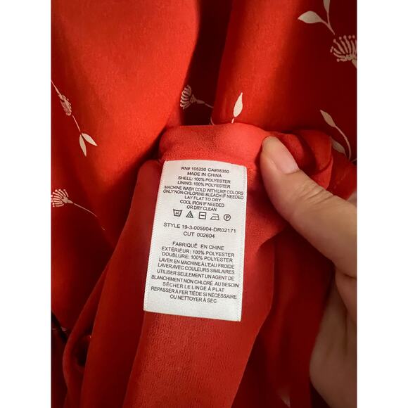 Joie Dakoda Minimalist Floral Print Dress in autumn size S - Picture 5 of 6